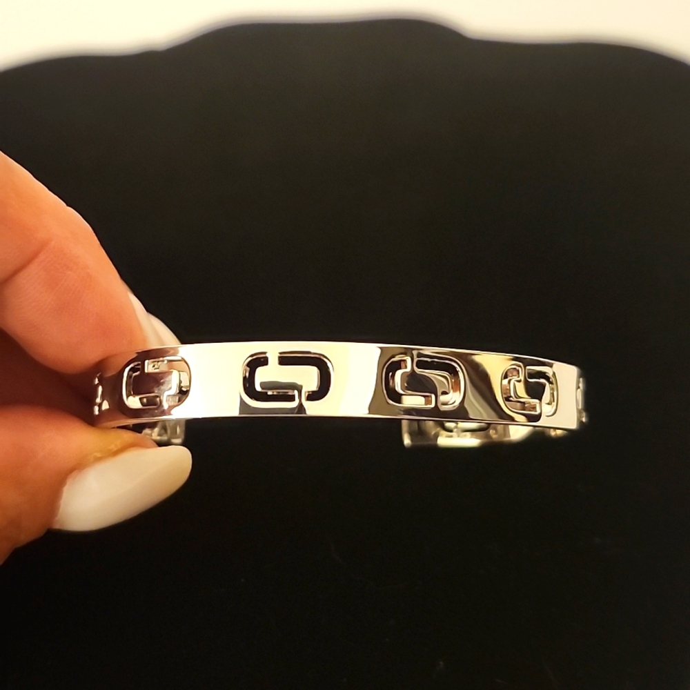 Marc Jacobs Silver Cuff Bracelet w/Free MJ Earrings